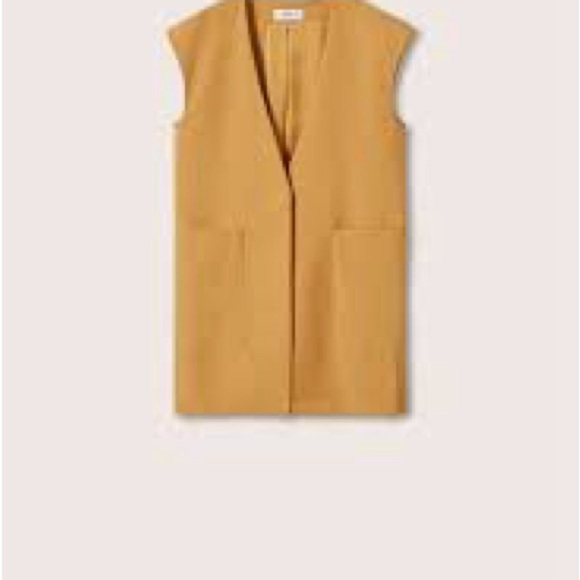 Mango Mustard Oversized Vest - Picture 9 of 9